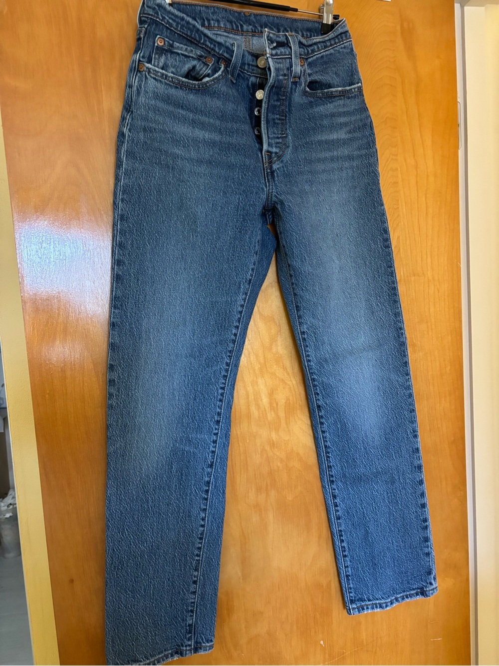 Levi's Medium Blue Straight Leg Women's Jeans